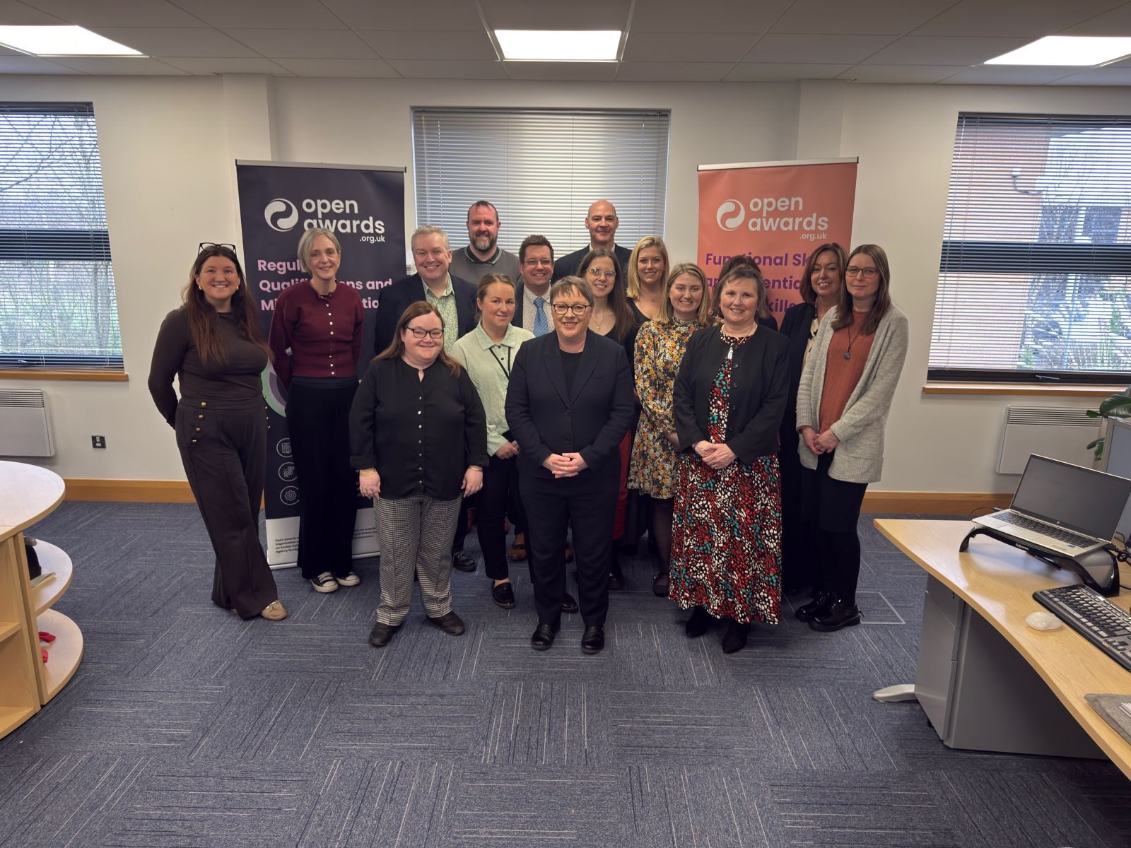 Maria Eagle MP Open Awards visit